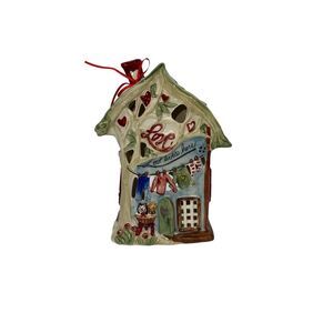 Blue Sky Clayworks Love Lives Here Tea Light House